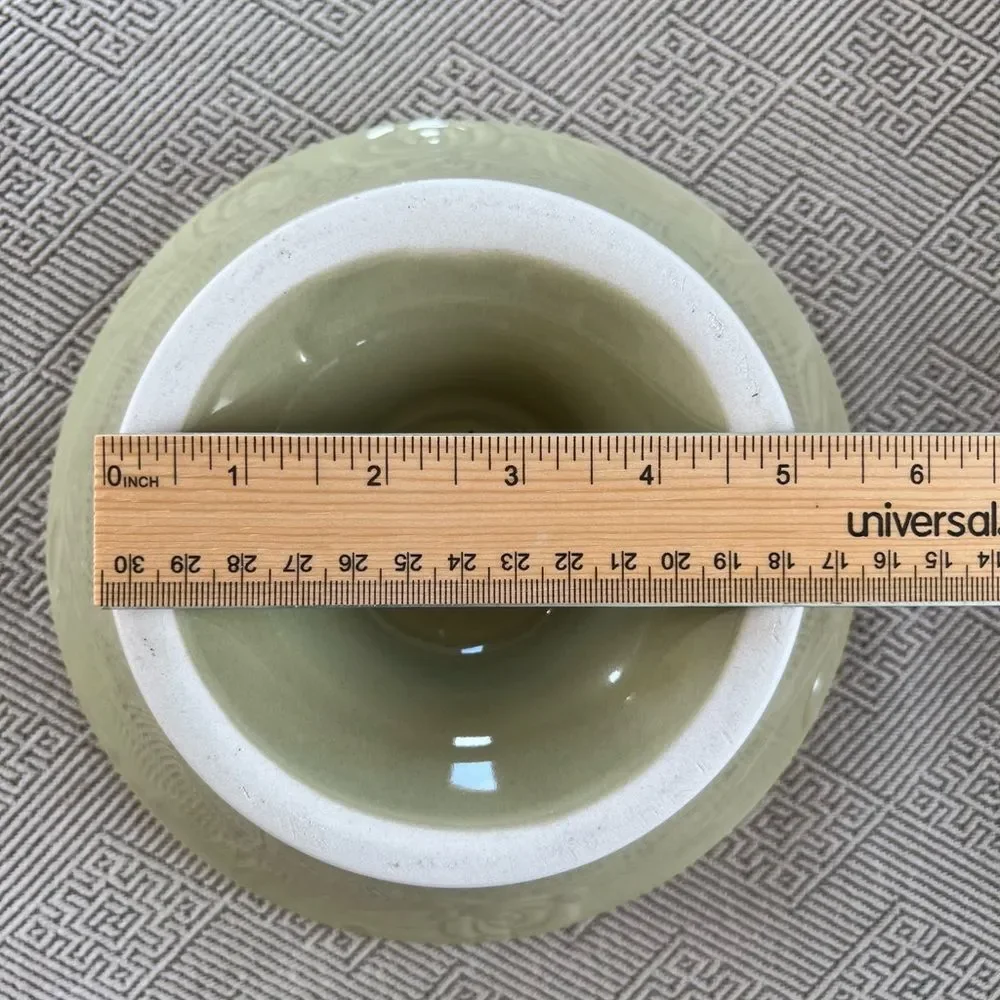 Laura Ashley Sage Green Rosemoor Pedestal Decorative Bowl